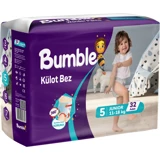 Bumble Junior 5 Numara Külot Bebek Bezi 32 Adet