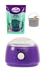 Semsa 1+1 Boncuk Ağda Makinesi + Azulen Boncuk Ağda + Spatula