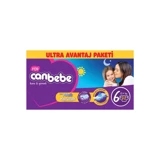 Canbebe Ultra Avantaj Paketi 6 Numara Bantlı Bebek Bezi 72 Adet