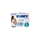 Confy Premium Midi 3 Numara Cırtlı Bebek Bezi 64 Adet