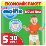 Molfix Junior 5 Numara Göbek Oyuntulu Külot Bebek Bezi 30 Adet