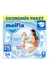 Molfix Junior Plus 5 + Numara Cırtlı Bebek Bezi 54 Adet