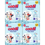 Goon Mutlu Bebek Midi 3 Numara Cırtlı Bebek Bezi 144 Adet