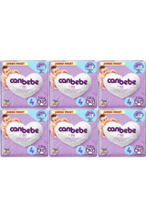 Canbebe 4 Numara Bantlı Bebek Bezi 6x30 Adet