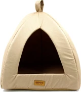 Lepus Keops Piramit Kedi ve Köpek Yatağı Bej 35x35x40 Cm