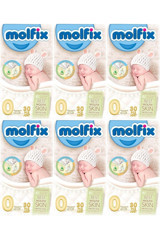 Molfix Prematüre 0 Numara Göbek Oyuntulu Cırtlı Bebek Bezi 180 Adet