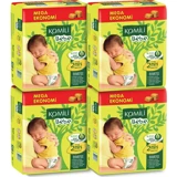 Komili Mini 2 Numara Cırtlı Bebek Bezi 4x78 Adet