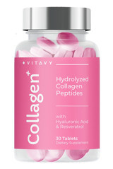 Vitavy Hyaluronic Acid-Resveratrol Tablet Kolajen 30 Tablet
