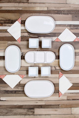 Evimsepette Minimal Oval 9 Parça Seramik Kahvaltı Takımı Beyaz