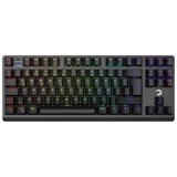 GamePower Eva 7 60M Mekanik Kablolu, 2.4Ghz, Bluetooth 3 Mod Red Switch İngilizce Q 88 Tuş RGB Gaming Klavye