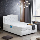 Setay Şah 150 x 200 cm Ayrılabilen Başlıklı Çift Kişilik Sandıklı Baza Seti Beyaz
