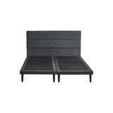 Niron Yatak Slim 150 x 200 cm Başlıklı Çift Kişilik Baza Seti Antrasit