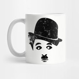 Pixxa Sir Charlie Chaplin Face Kupa Bardak