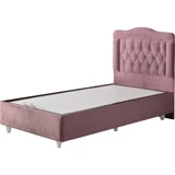 Belletto Vogue 120x200 cm Başlıklı Sandıklı Tek Kişilik Baza Seti Pembe