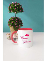 Öğretmene Hediye Kupa Bardak Kırmızı