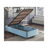 Niron Yatak Cozy 90x190 cm Başlıksız Yataklı Sandıklı Tek Kişilik Baza Seti Mavi