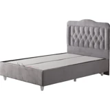 Belletto Vogue 120x200 cm Başlıklı Sandıklı Tek Kişilik Baza Seti Gri