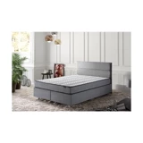 Niron Yatak Silver 90x190 cm Başlıklı Yataklı Sandıklı Tek Kişilik Baza Seti Gri