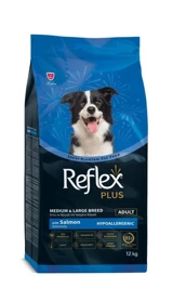 Reflex Plus Somonlu Orta Ve Büyük Irk Yetişkin Köpek Maması 12 Kg