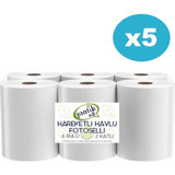 Pratik Soft Fotoselli Hareketli 2 Katlı 30'lu Rulo Kağıt Havlu