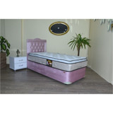 Bengi Ticaret 100x200 cm Başlıklı Yataklı Sandıklı Tek Kişilik Baza Seti Pembe