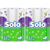 Solo 2 Katlı 2x12'li Rulo Kağıt Havlu