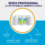 Bezos Professional 2 Katlı 4x6'lı Rulo Kağıt Havlu