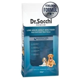 Dr. Sacchi Premium Düşük Tahıllı Ton Balıklı ve Somon Balıklı Yetişkin Köpek Maması 12 KG