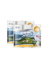 Selpak Extra Yağ Emici Halkalar 3 Katlı 12'li Rulo Kağıt Havlu