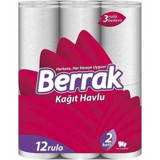 Berrak 2 Katlı 12'li Rulo Kağıt Havlu