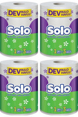 Solo Dev 2 Katlı 4'lü Rulo Kağıt Havlu