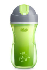 Chicco Pipetli Akıtmaz Kulpsuz 14+ Ay 266 ml Alıştırma Bardağı Yeşil