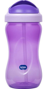 Wee Baby 761 Pipetli Akıtmaz Kulpsuz 6+ Ay 350 ml Alıştırma Bardağı Mavi