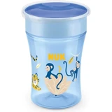 Nuk Pipetli Akıtmaz Kulpsuz 230 ml Alıştırma Bardağı Mavi