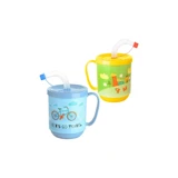 Transformacion Pipetli Kulpsuz 350 ml Alıştırma Bardağı Mavi-Sarı