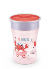 Nuk Akıtmaz Kulpsuz 8+ Ay 230 ml Alıştırma Bardağı Beyaz