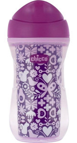 Chicco Akıtmaz Kulpsuz 14+ Ay 266 ml Alıştırma Bardağı Pembe