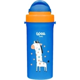 Wee Baby 896 Pipetli Akıtmaz Kulpsuz 6+ Ay 300 ml Alıştırma Bardağı Mavi