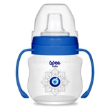 Wee Baby Akıtmaz Kulplu 6+ Ay 125 ml Alıştırma Bardağı Mavi