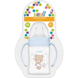 Bebsi Akıtmaz Kulplu 150 ml Alıştırma Bardağı Mavi