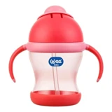 Wee Baby 170 Pipetli Akıtmaz Kulplu 6+ Ay 200 ml Alıştırma Bardağı Kırmızı