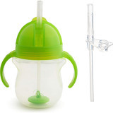 Munchkin Pipetli Akıtmaz Kulplu 6+ Ay 207 ml Alıştırma Bardağı Yeşil