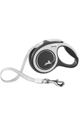 Flexi New Comfort Otomatik Siyah Serit Gezdirme Large 5 Metre