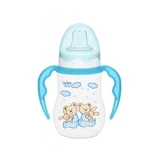 Wee Baby 754 Akıtmaz Kulplu 6+ Ay 250 ml Alıştırma Bardağı Mavi