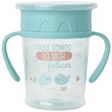 Saro Akıtmaz Kulplu 270 ml Alıştırma Bardağı Yeşil