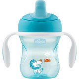 Chicco Akıtmaz Kulplu 6+ Ay 200 ml Alıştırma Bardağı Mavi
