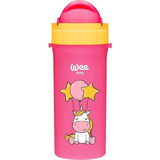 Wee Baby Pipetli Akıtmaz Kulpsuz 6+ Ay 300 ml Alıştırma Bardağı Pembe