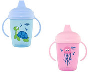 Wee Baby 755 Akıtmaz Kulplu 240 ml Alıştırma Bardağı Mavi