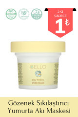 Gello Egg White Pore Krem Yüz Maskesi