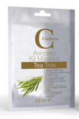 Claderm Tea Tree Killi Nemlendiricili Kağıt Yüz Maskesi 20 ml